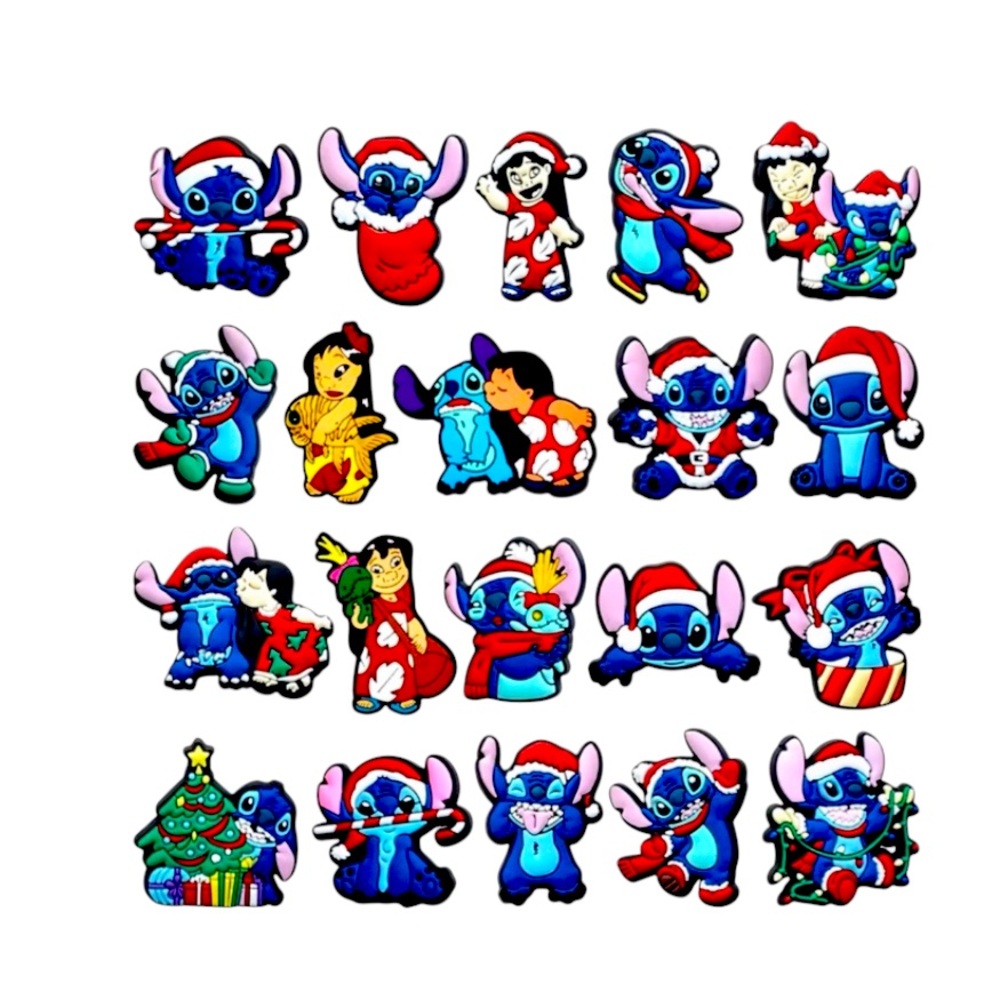 MINISO 20pcs Christmas Stitch Shoe Charms for Clogs Bubble Slides Sandals NWT